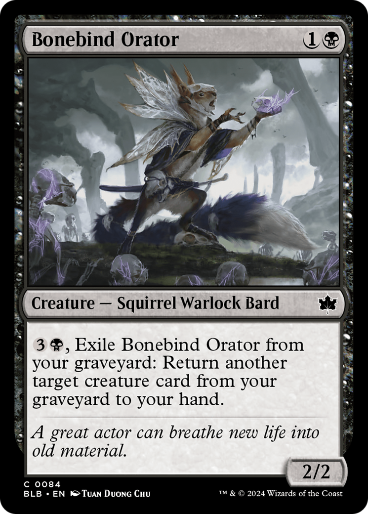 Bonebind Orator [Bloomburrow] [Foil]