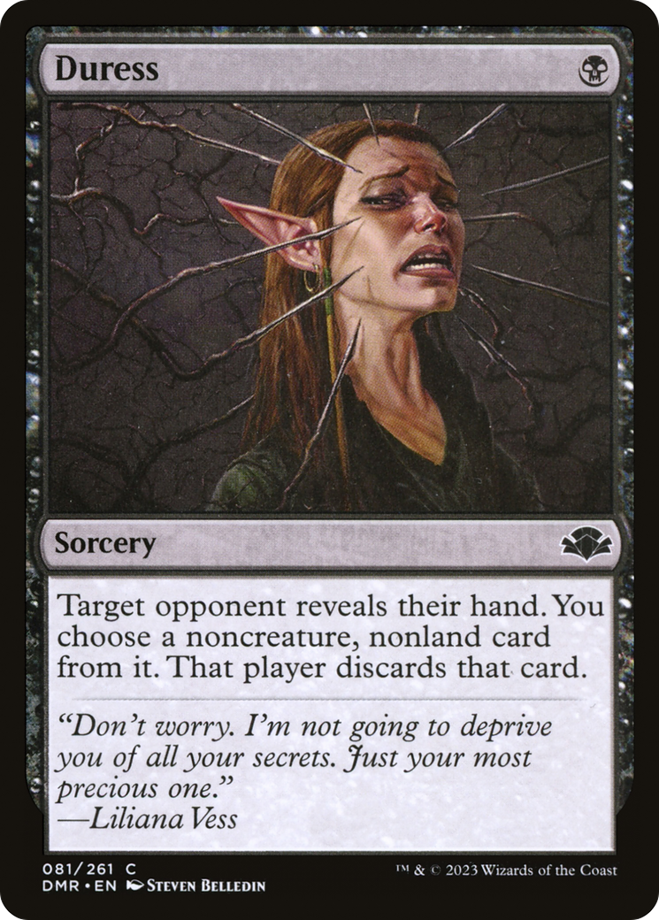 Duress [Dominaria Remastered] [Foil]