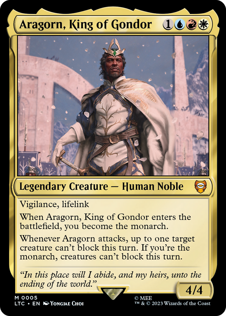 Aragorn, King of Gondor [The Lord of the Rings: Tales of Middle-Earth Commander] [Foil]
