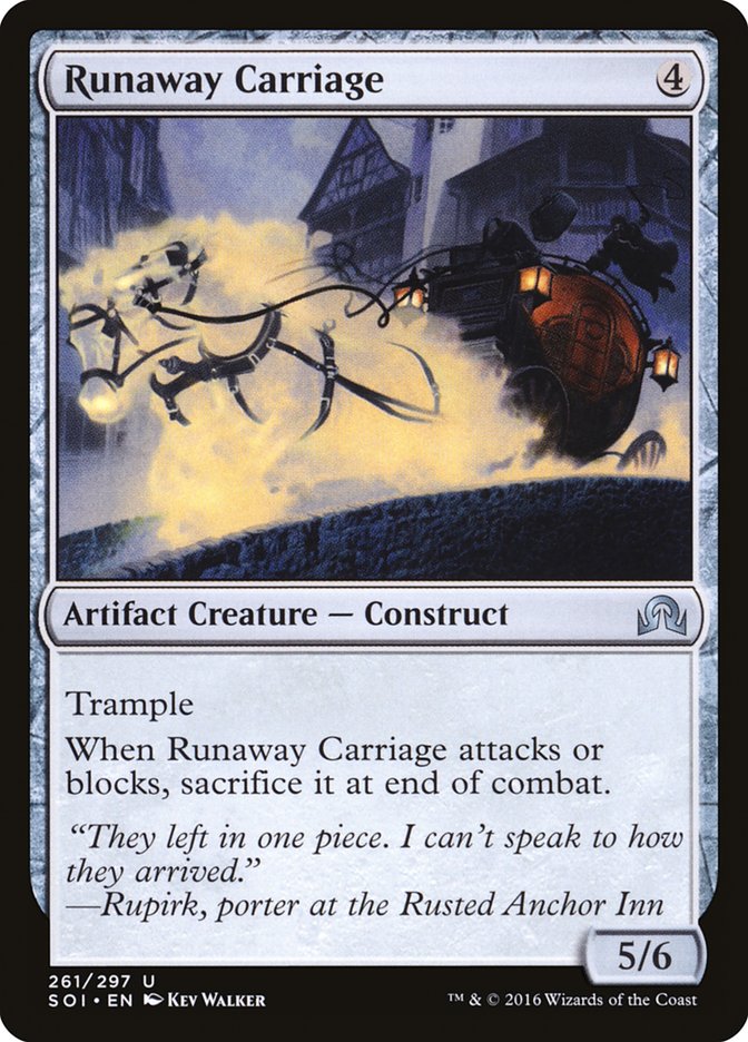Runaway Carriage [Shadows over Innistrad] [Foil]