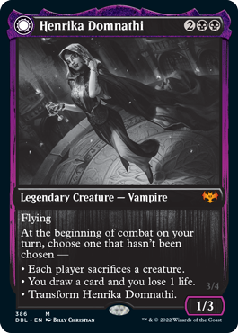 Henrika Domnathi // Henrika, Infernal Seer [Innistrad: Double Feature] [Foil]