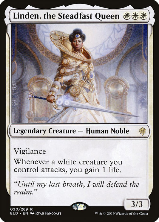 Linden, the Steadfast Queen [Throne of Eldraine] [Foil]