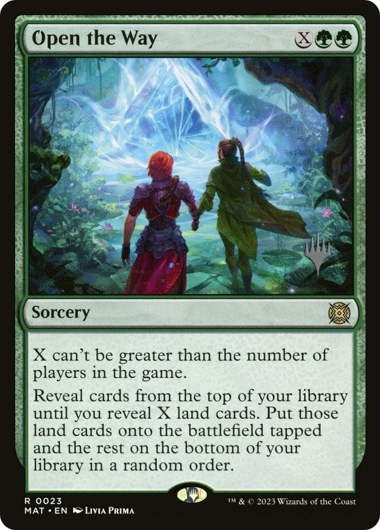 Open the Way (Promo Pack) [March of the Machine Promos] [Foil]