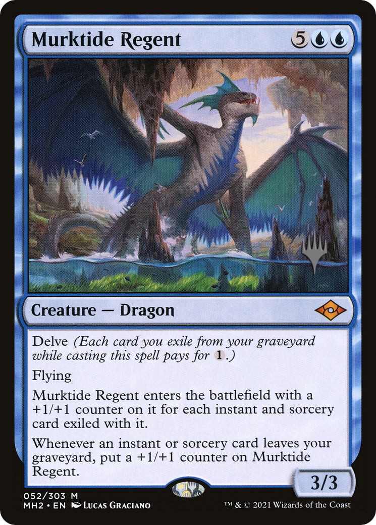 Murktide Regent (Promo Pack) [Murders at Karlov Manor Promos] [Foil]