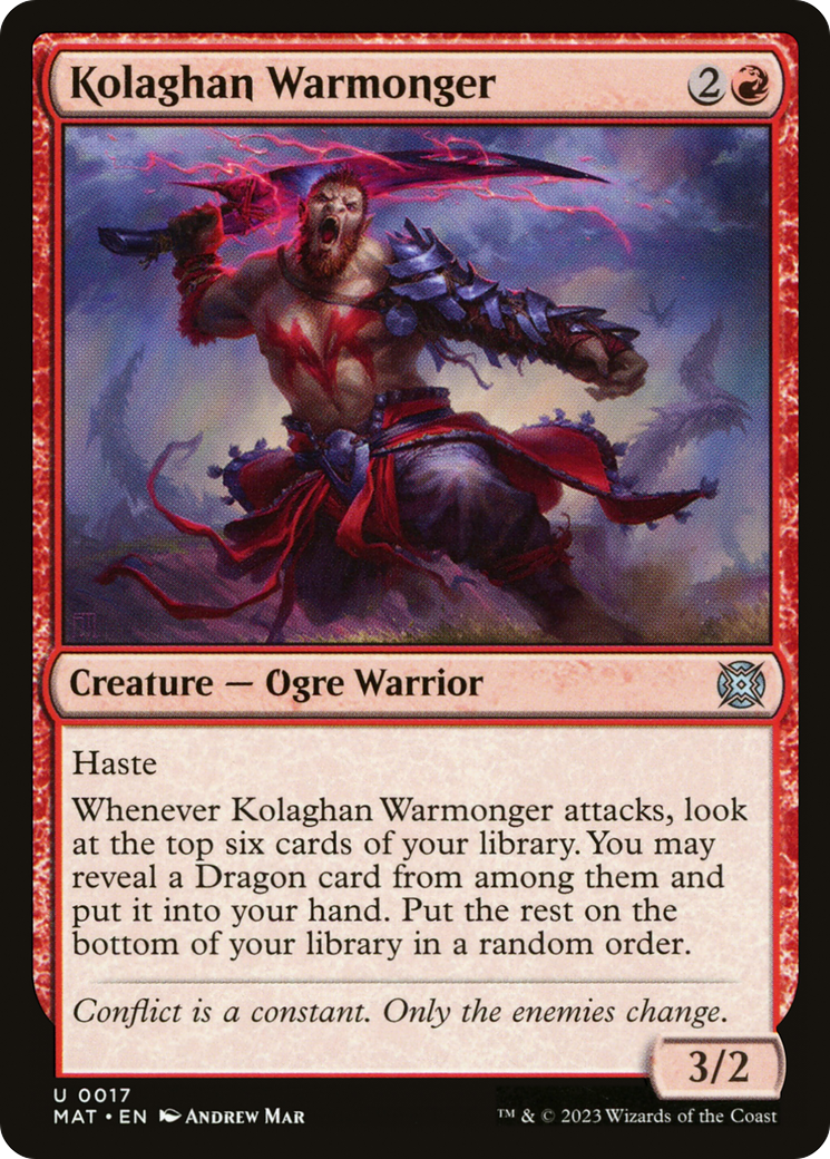 Kolaghan Warmonger [March of the Machine: The Aftermath] [Foil]