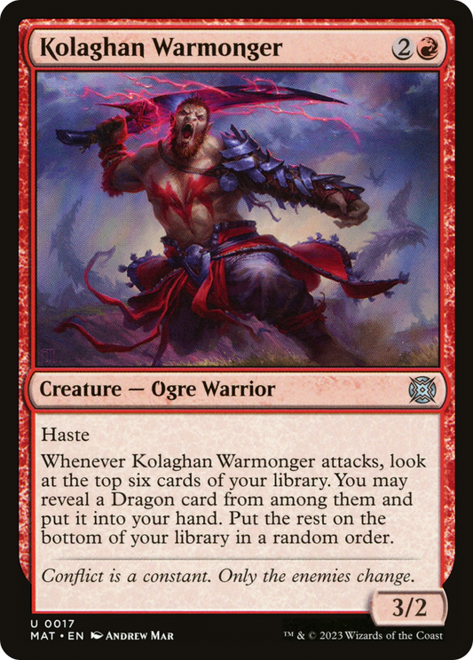 Kolaghan Warmonger [March of the Machine: The Aftermath] [Foil]