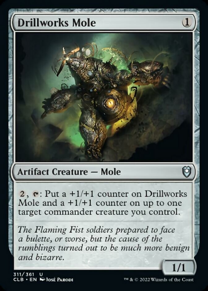 Drillworks Mole [Commander Legends: Battle for Baldur's Gate] [Foil]