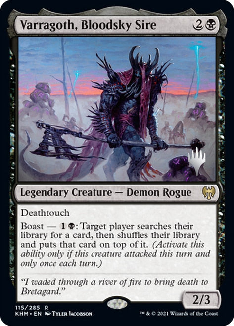Varragoth, Bloodsky Sire (Promo Pack) [Kaldheim Promos] [Foil]