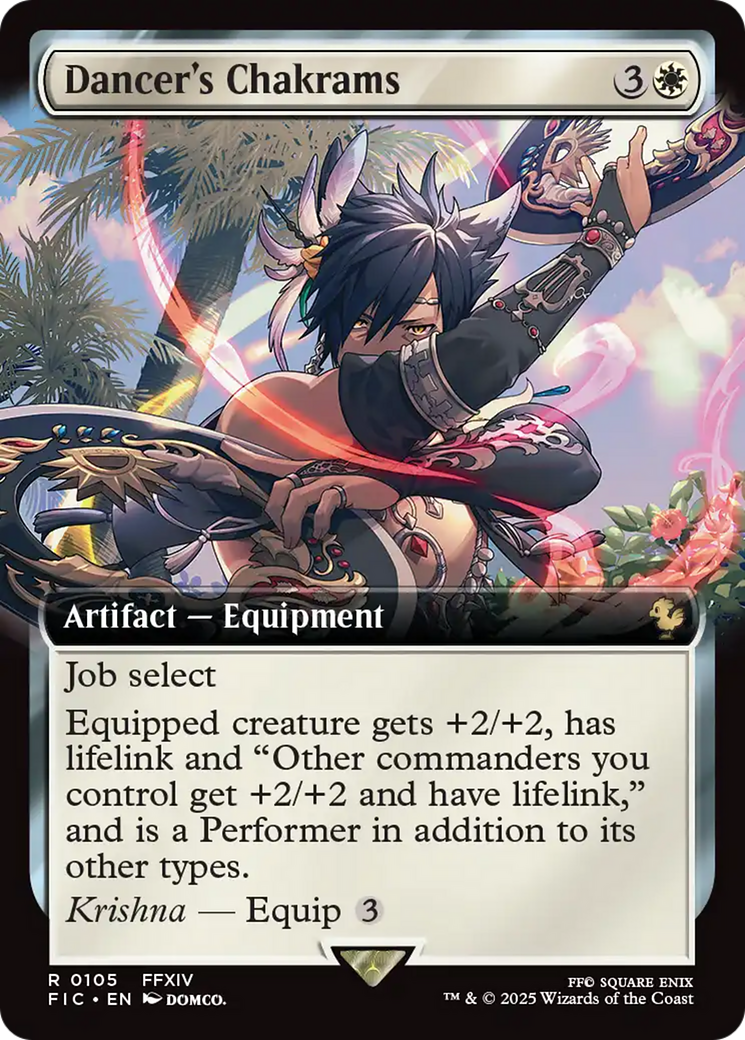 Dancer's Chakrams (Extended Art) [FINAL FANTASY Commander] [Foil]