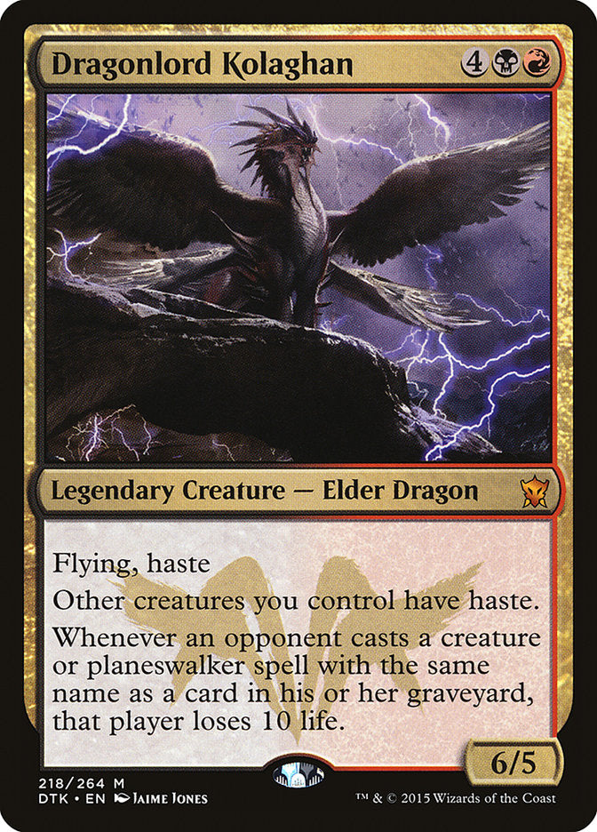 Dragonlord Kolaghan [Dragons of Tarkir] [Foil]