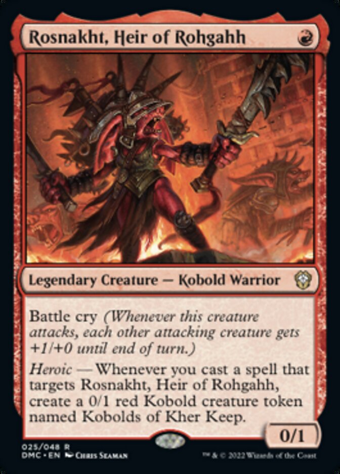 Rosnakht, Heir of Rohgahh [Dominaria United Commander] [Foil]