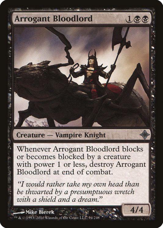 Arrogant Bloodlord [Rise of the Eldrazi] [Foil]