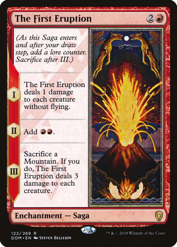 The First Eruption [Dominaria] [Foil]