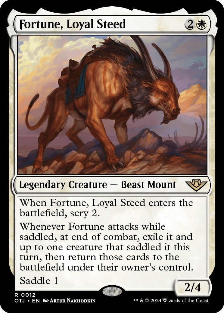 Fortune, Loyal Steed [Outlaws of Thunder Junction] [Foil]