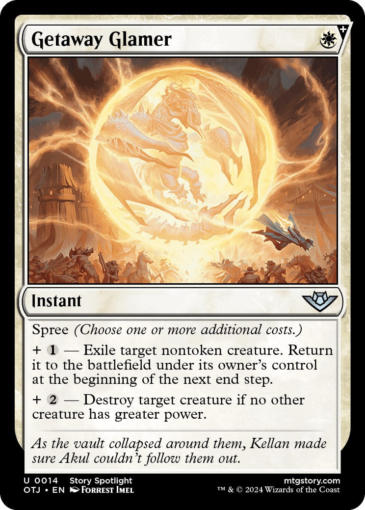 Getaway Glamer [Outlaws of Thunder Junction] [Foil]