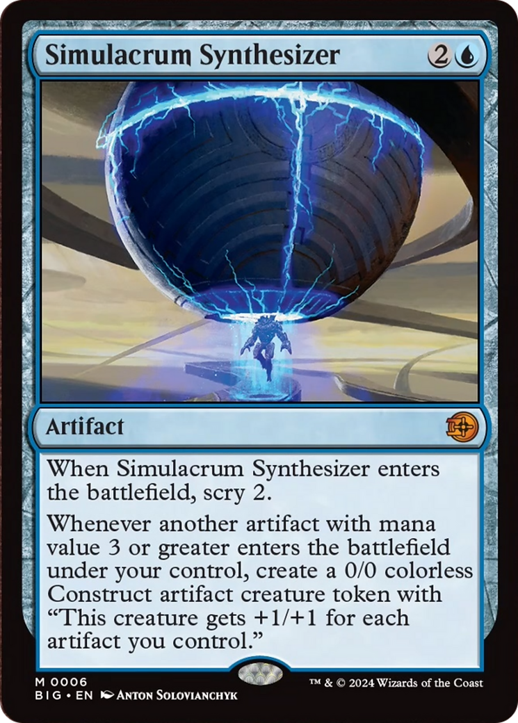 Simulacrum Synthesizer [Outlaws of Thunder Junction: The Big Score] [Foil]