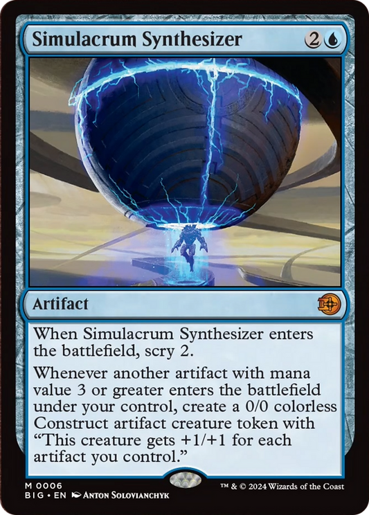 Simulacrum Synthesizer [Outlaws of Thunder Junction: The Big Score] [Foil]