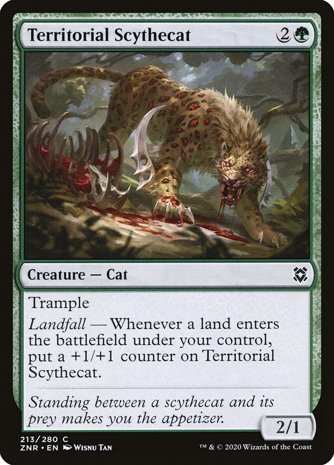 Territorial Scythecat [Zendikar Rising] [Foil]