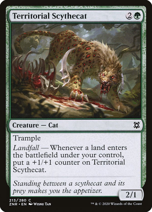 Territorial Scythecat [Zendikar Rising] [Foil]