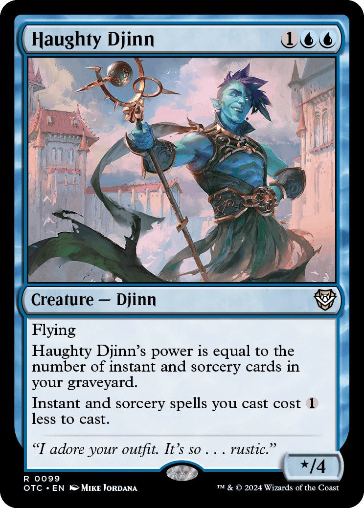 Haughty Djinn [Outlaws of Thunder Junction Commander] [Foil]