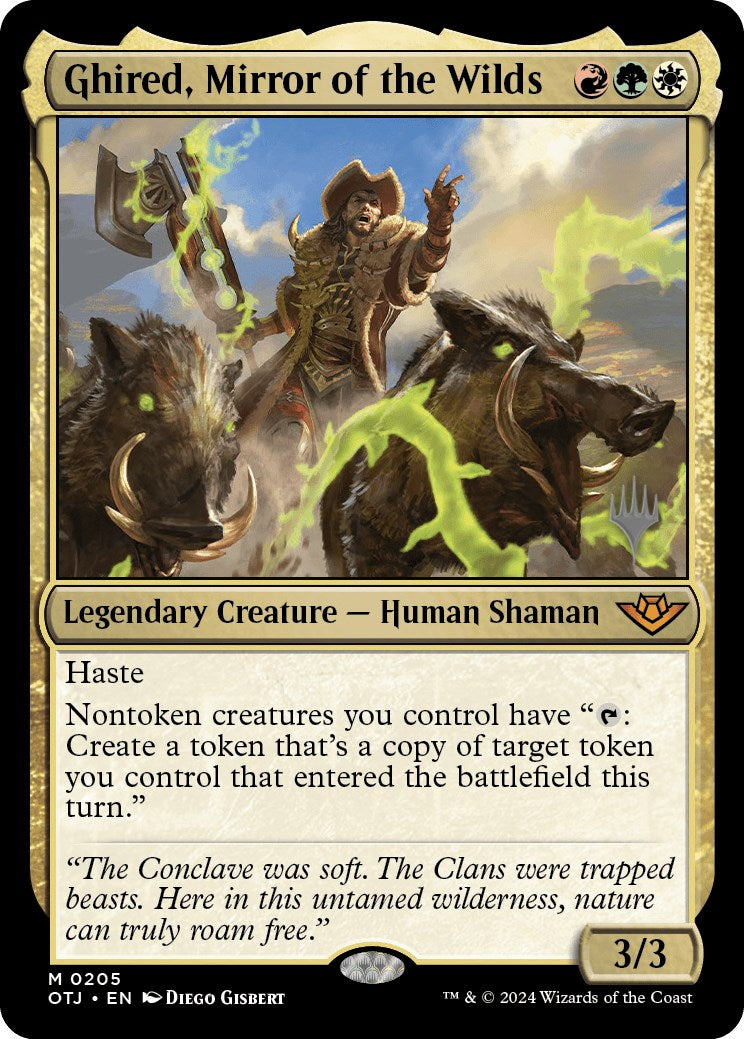 Ghired, Mirror of the Wilds (Promo Pack) [Outlaws of Thunder Junction Promos] [Foil]