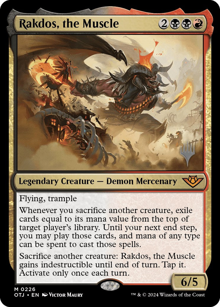 Rakdos, the Muscle (Promo Pack) [Outlaws of Thunder Junction Promos] [Foil]
