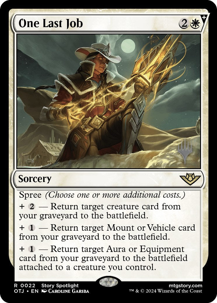 One Last Job (Promo Pack) [Outlaws of Thunder Junction Promos] [Foil]