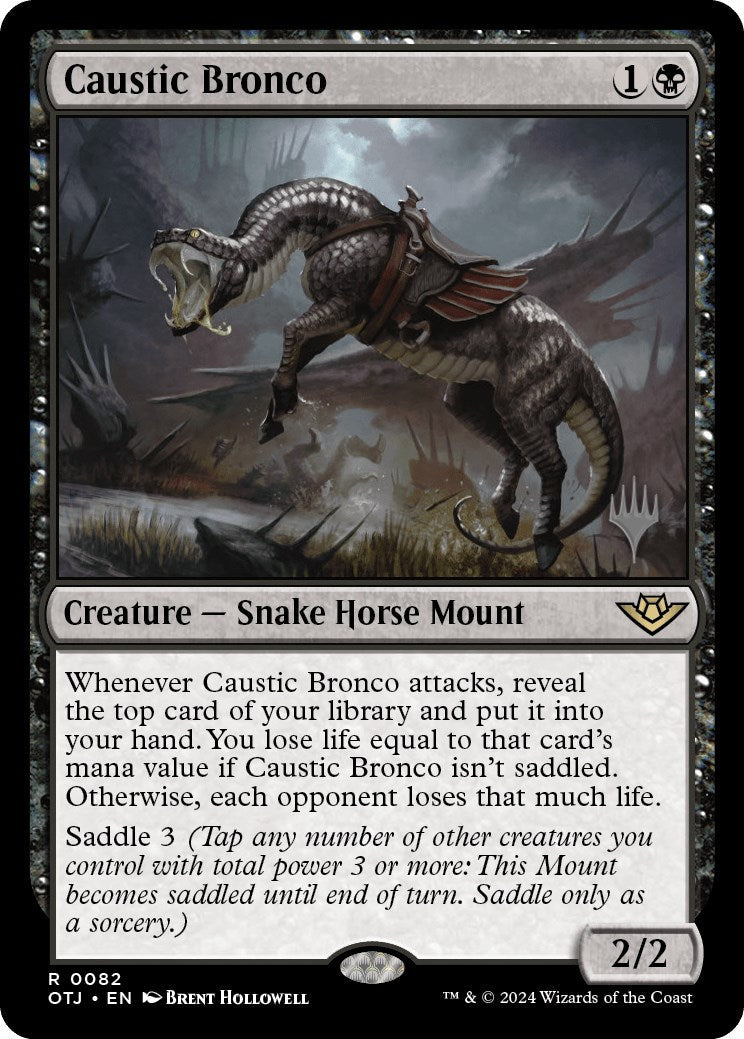 Caustic Bronco (Promo Pack) [Outlaws of Thunder Junction Promos] [Foil]