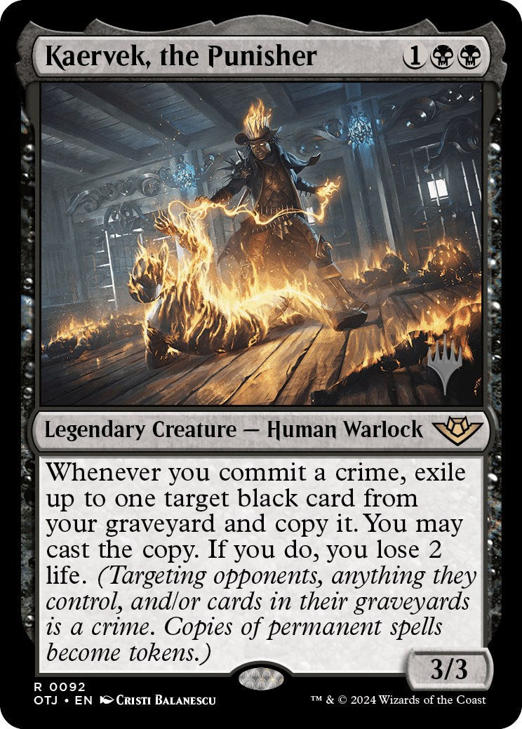 Kaervek, the Punisher (Promo Pack) [Outlaws of Thunder Junction Promos] [Foil]