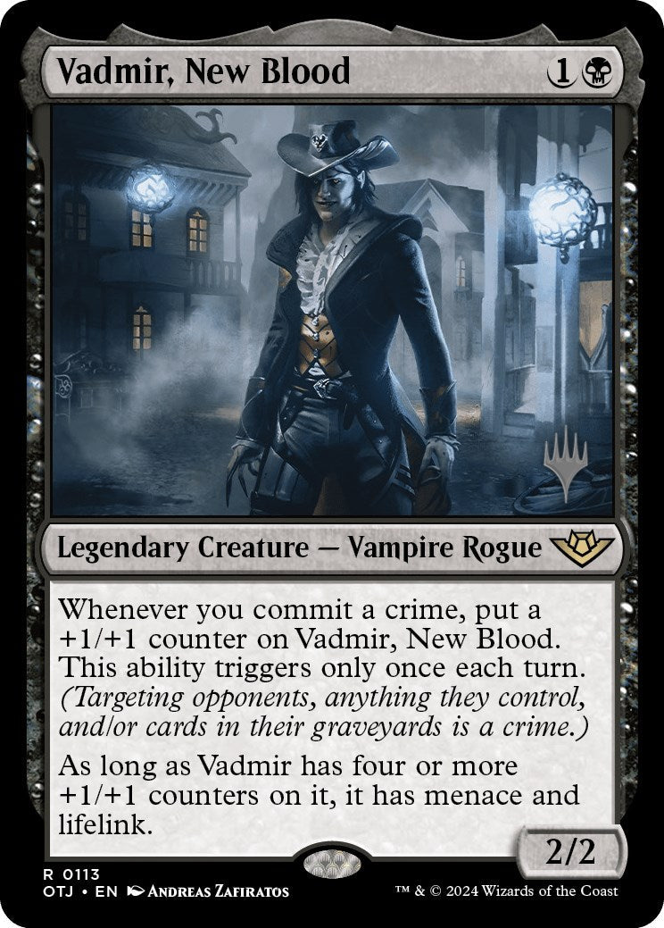 Vadmir, New Blood (Promo Pack) [Outlaws of Thunder Junction Promos] [Foil]