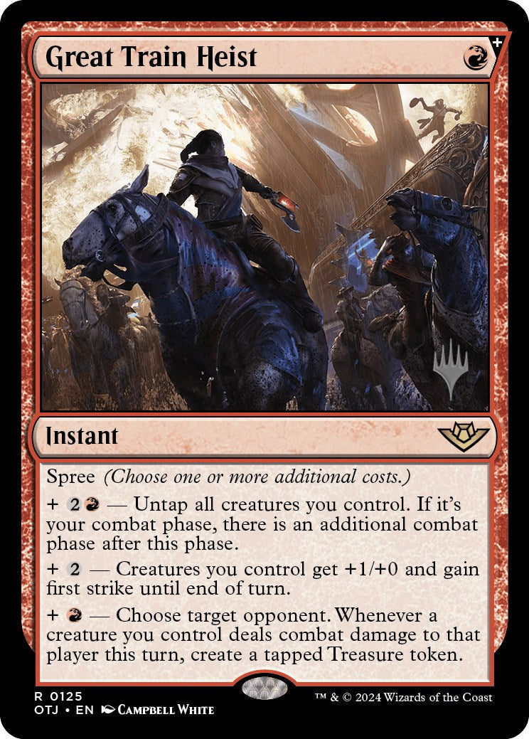 Great Train Heist (Promo Pack) [Outlaws of Thunder Junction Promos] [Foil]
