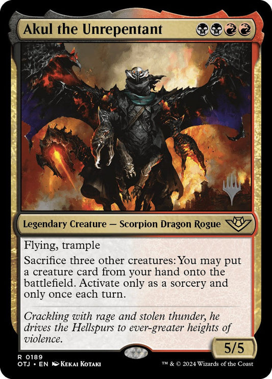 Akul the Unrepentant (Promo Pack) [Outlaws of Thunder Junction Promos] [Foil]