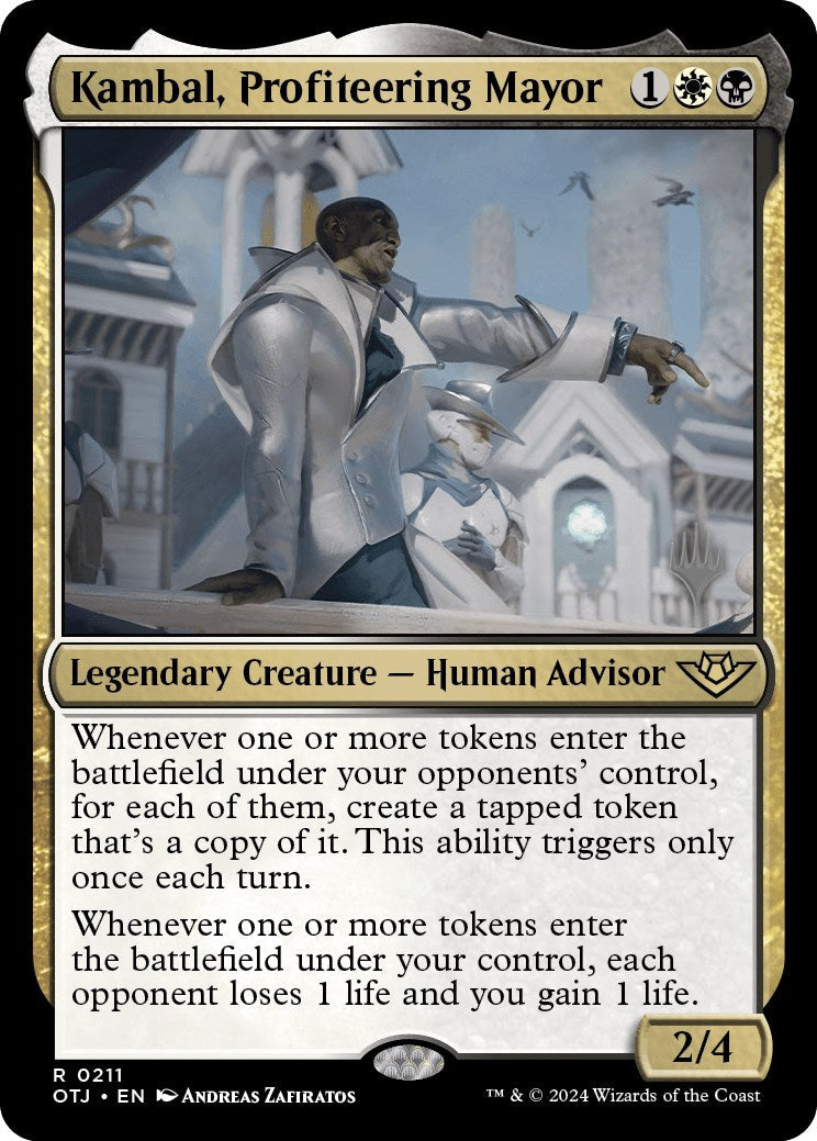 Kambal, Profiteering Mayor (Promo Pack) [Outlaws of Thunder Junction Promos] [Foil]