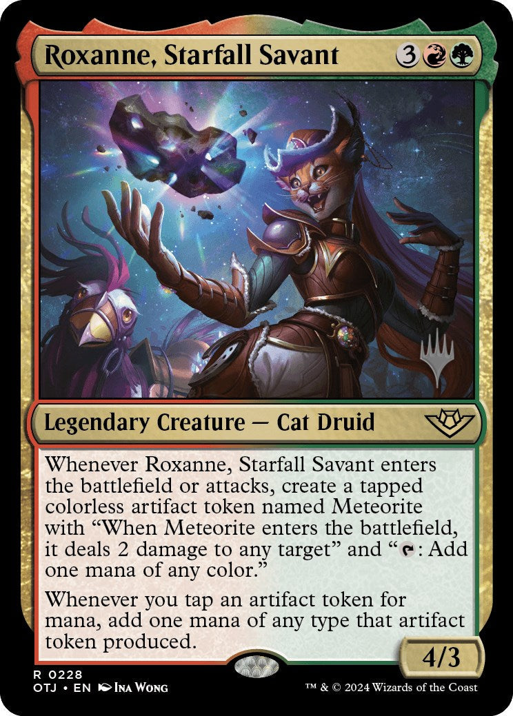 Roxanne, Starfall Savant (Promo Pack) [Outlaws of Thunder Junction Promos] [Foil]