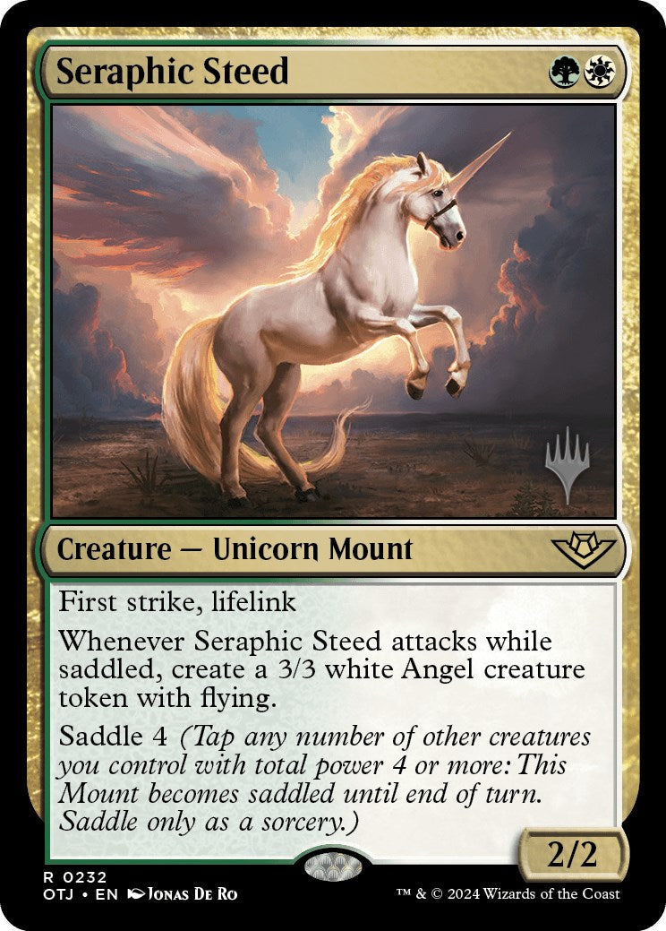 Seraphic Steed (Promo Pack) [Outlaws of Thunder Junction Promos] [Foil]