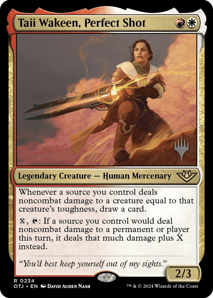 Taii Wakeen, Perfect Shot (Promo Pack) [Outlaws of Thunder Junction Promos] [Foil]
