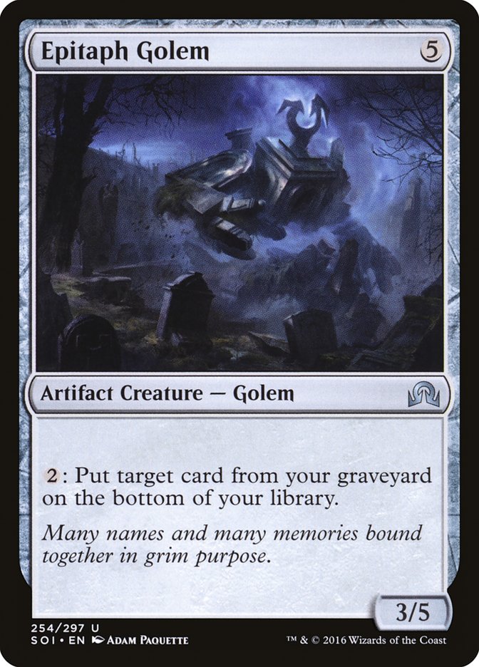 Epitaph Golem [Shadows over Innistrad] [Foil]