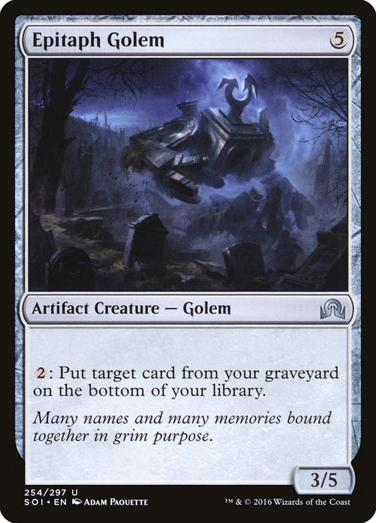 Epitaph Golem [Shadows over Innistrad] [Foil]