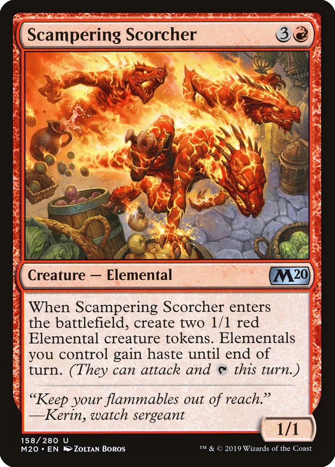 Scampering Scorcher [Core Set 2020] [Foil]
