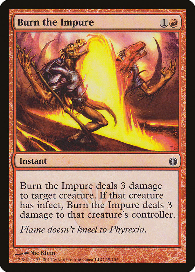 Burn the Impure [Mirrodin Besieged] [Foil]