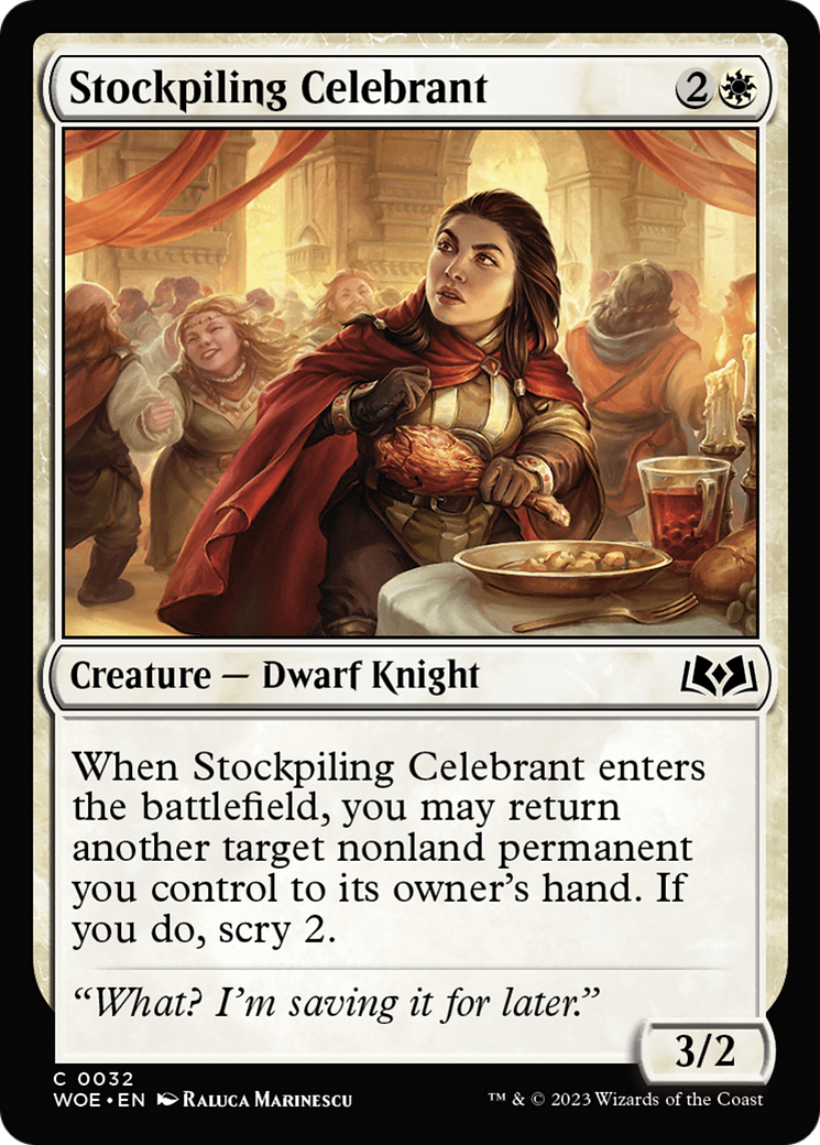 Stockpiling Celebrant [Wilds of Eldraine] [Foil]