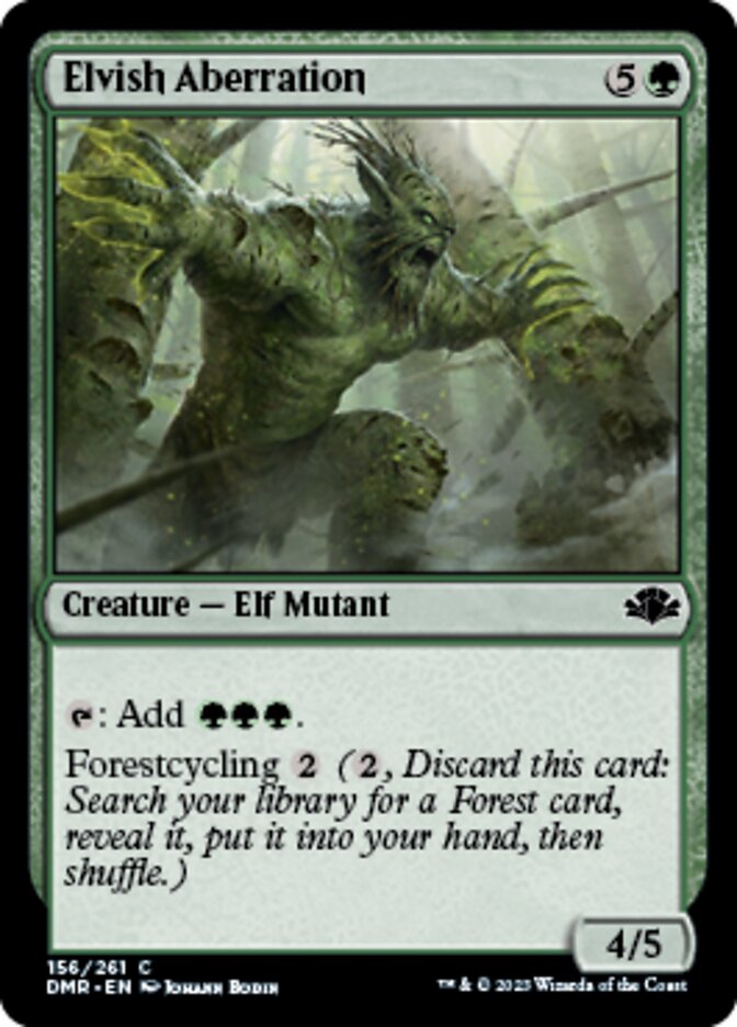 Elvish Aberration [Dominaria Remastered] [Foil]