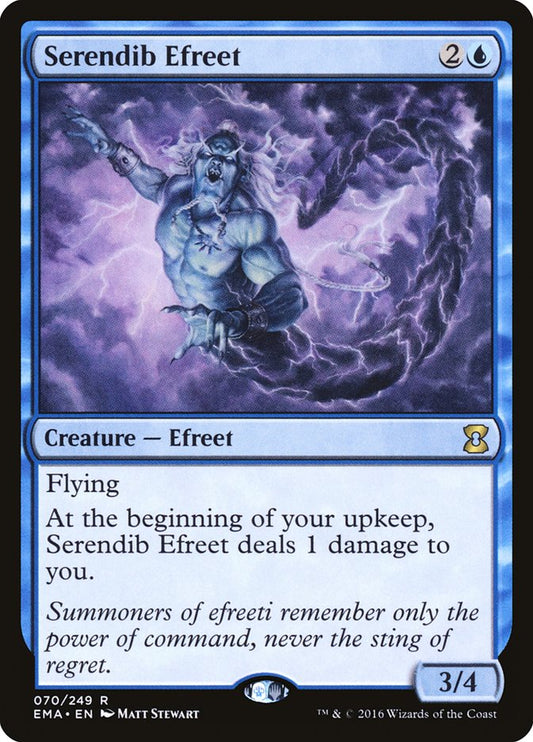 Serendib Efreet [Eternal Masters] [Foil]