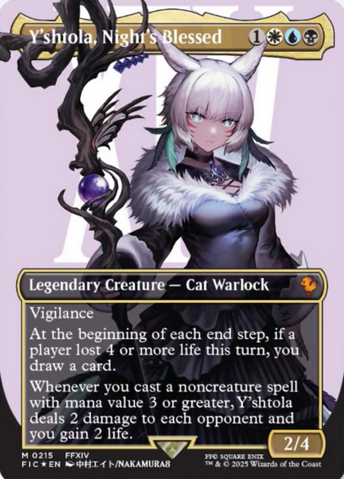 Y'shtola, Night's Blessed (Borderless) [FINAL FANTASY Commander] [Foil]