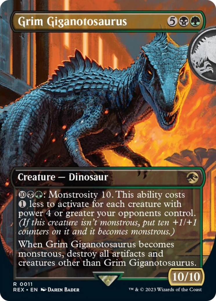 Grim Giganotosaurus (Borderless) [Jurassic World Collection] [Foil]