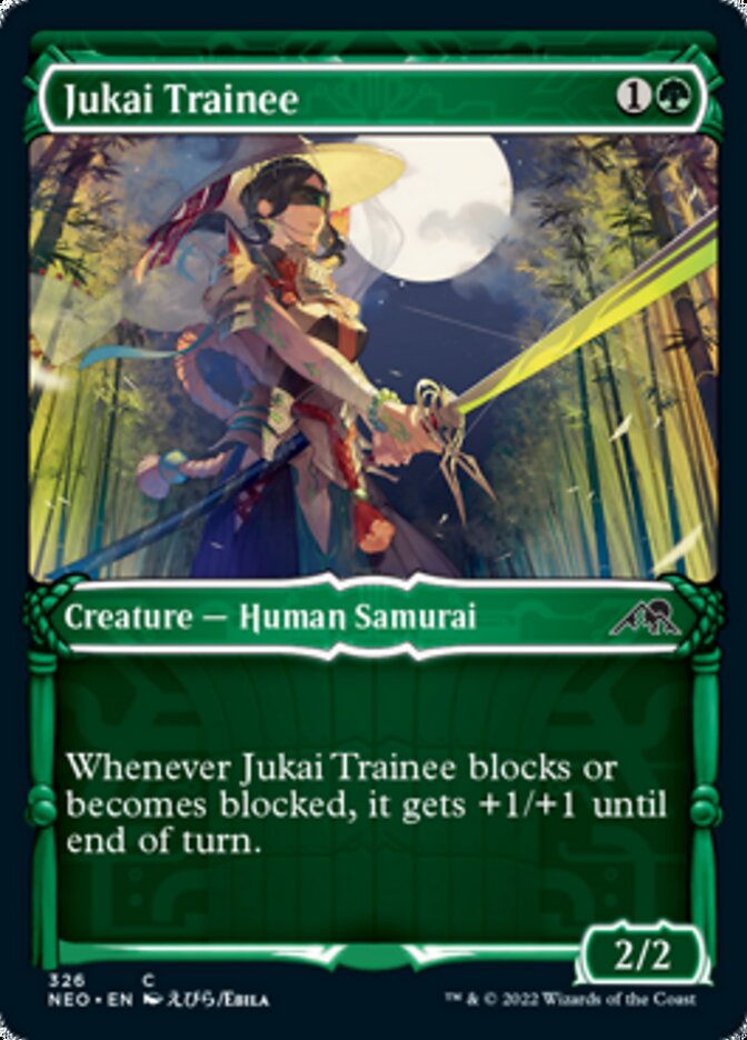 Jukai Trainee (Showcase Samurai) [Kamigawa: Neon Dynasty] [Foil]