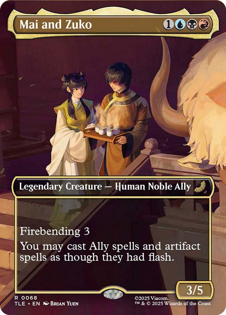 Mai and Zuko (Borderless) [Avatar: The Last Airbender: Eternal-Legal] [Foil]