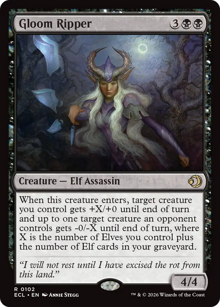 Gloom Ripper [Lorwyn Eclipsed] [Foil]