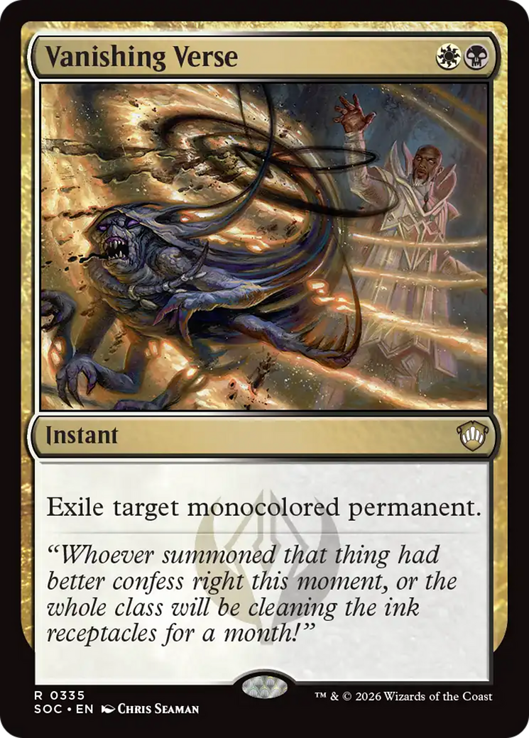 Vanishing Verse [Secrets of Strixhaven Commander] [Foil]