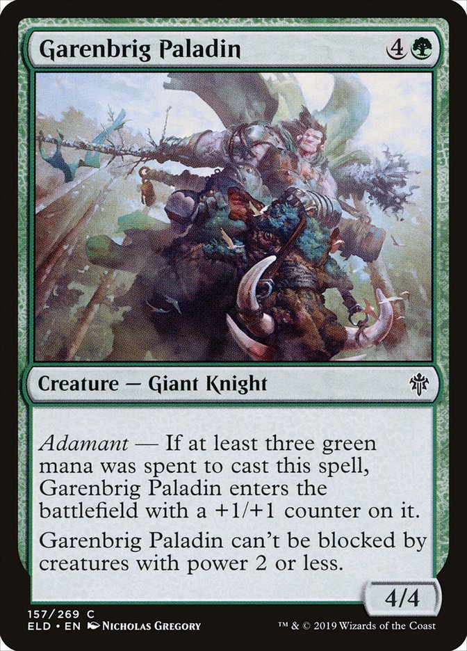 Garenbrig Paladin [Throne of Eldraine] [Foil]